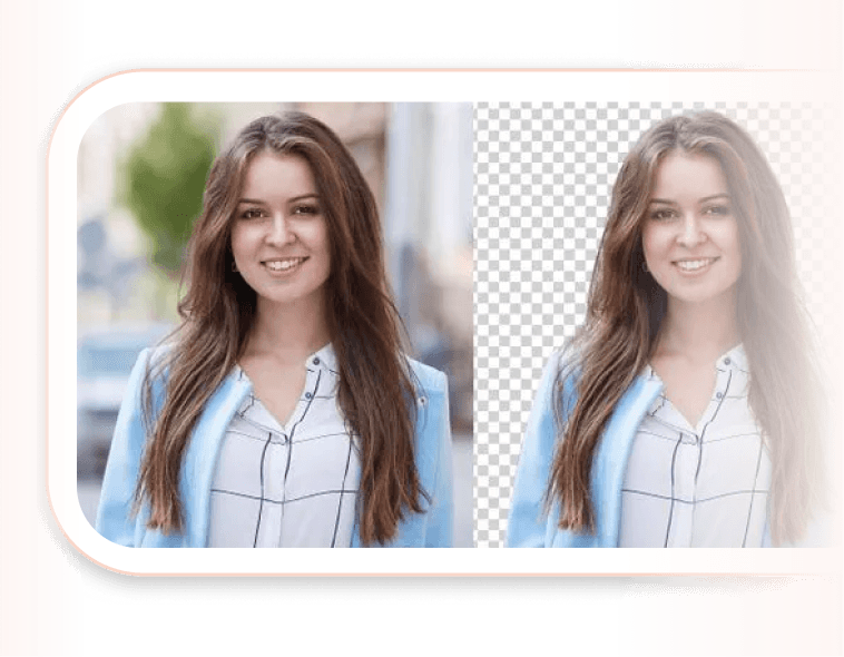 Demonstration of automatic image optimization and background removal for realtor headshots and real estate listing photos
